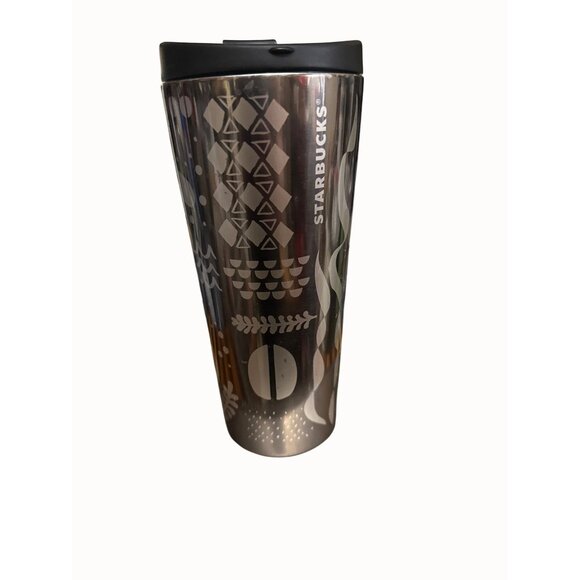 Starbucks Stainless Steel Mermaid Tumbler With Lid 16 Oz brown  2017 - Picture 3 of 8